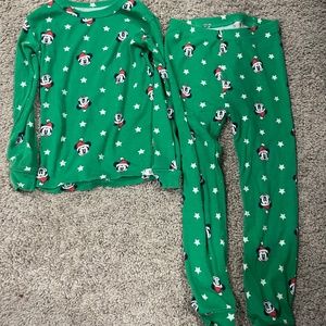 Baby Gap Mickey Mouse Christmas Pajamas